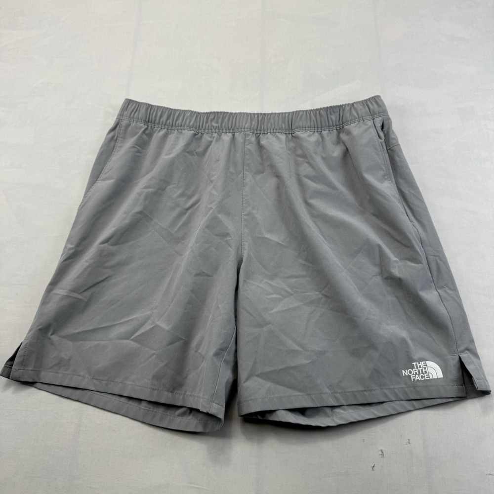 The North Face Mens L Gray Regular Fit Athletic Shorts